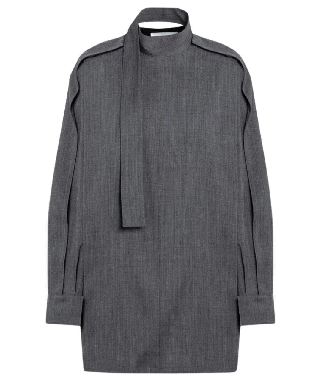 JIL SANDER Серая шерстяная рубашка, фото 1