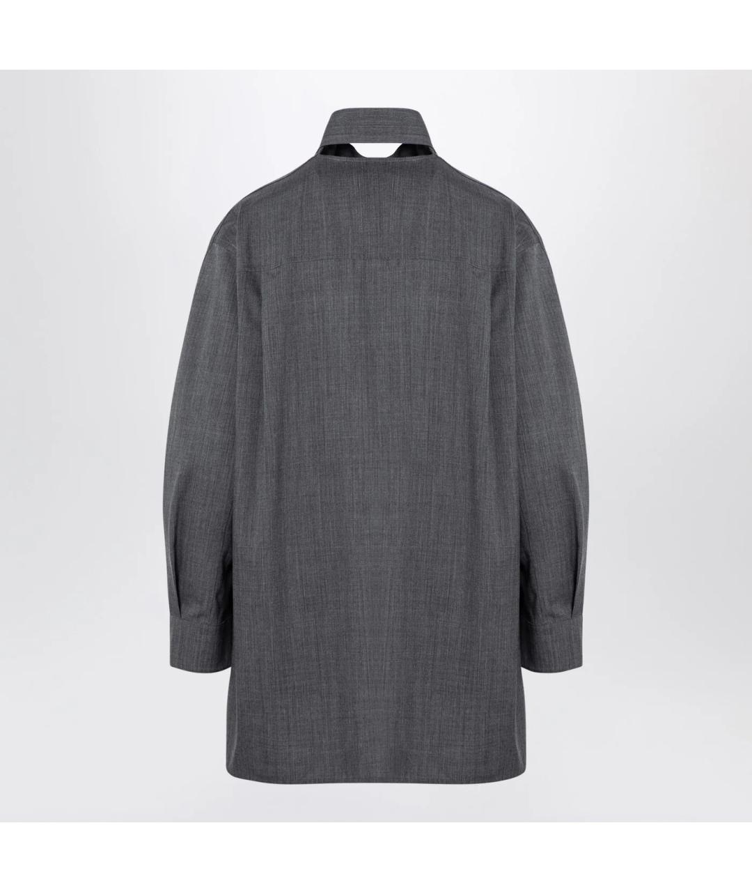 JIL SANDER Серая шерстяная рубашка, фото 2