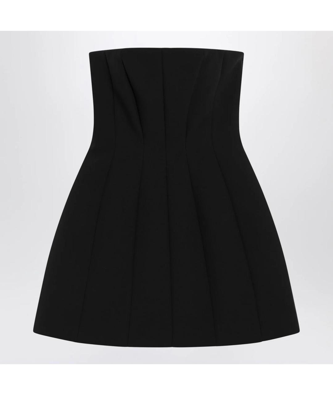 MAX MARA Черное хлопковое коктейльное платье, фото 3