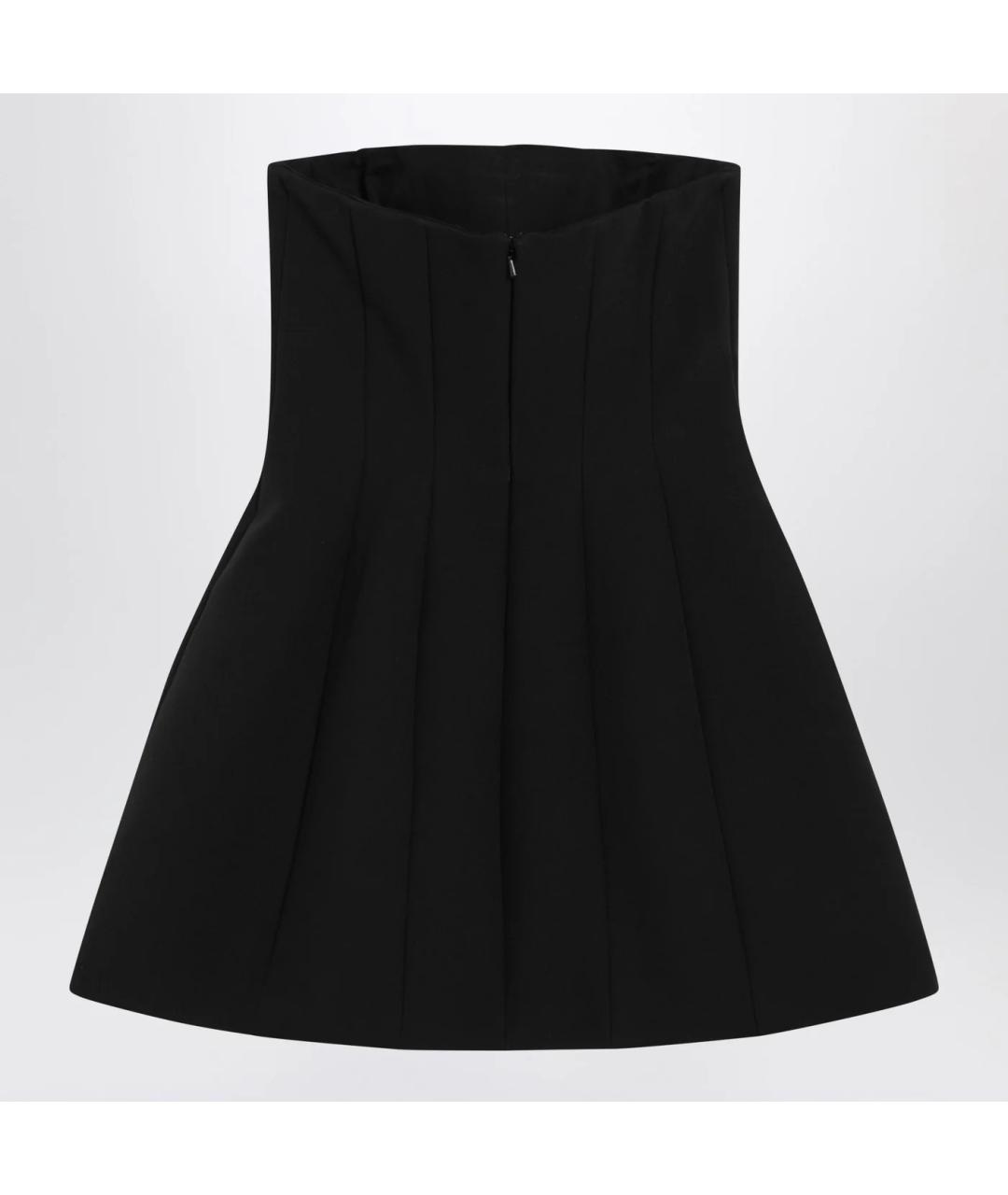 MAX MARA Черное хлопковое коктейльное платье, фото 2