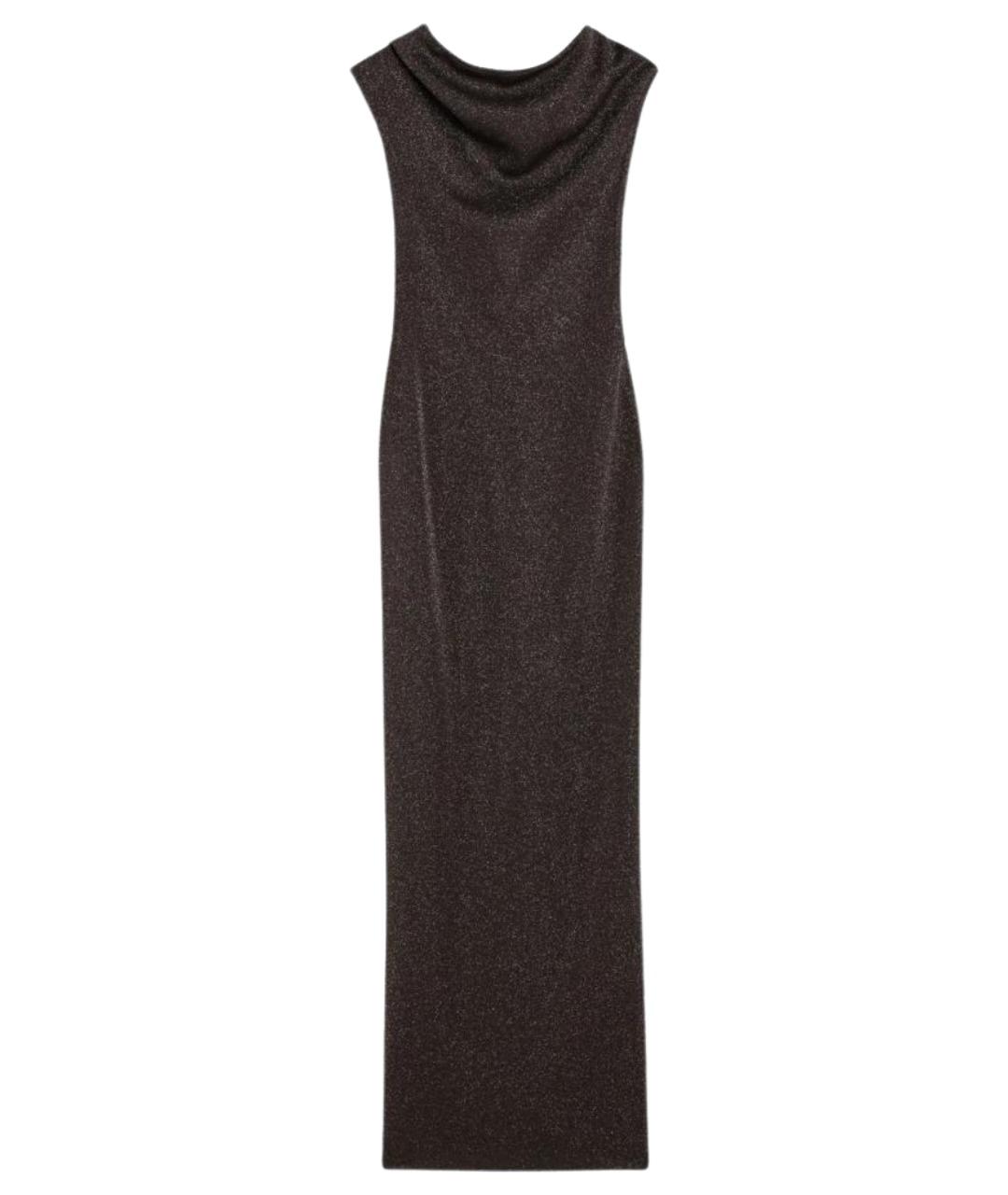 MAX MARA Коричневое вискозное платье, фото 1