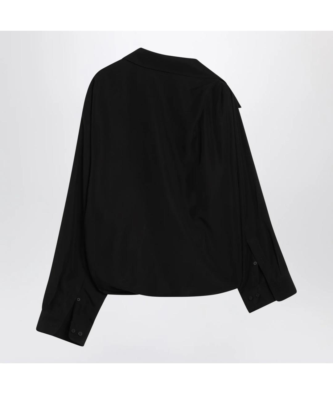 BALENCIAGA Черная рубашка, фото 3