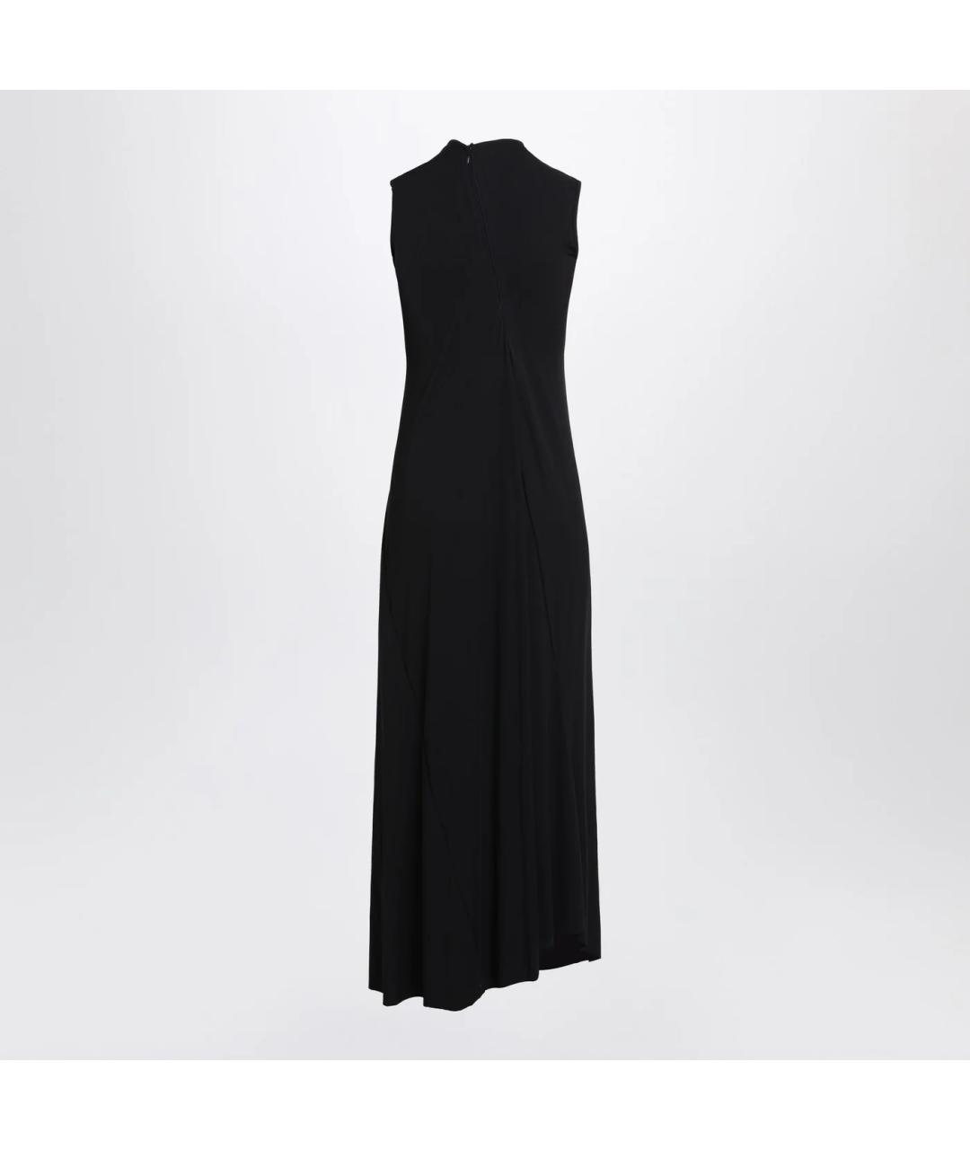 BALENCIAGA Черное вискозное платье, фото 2