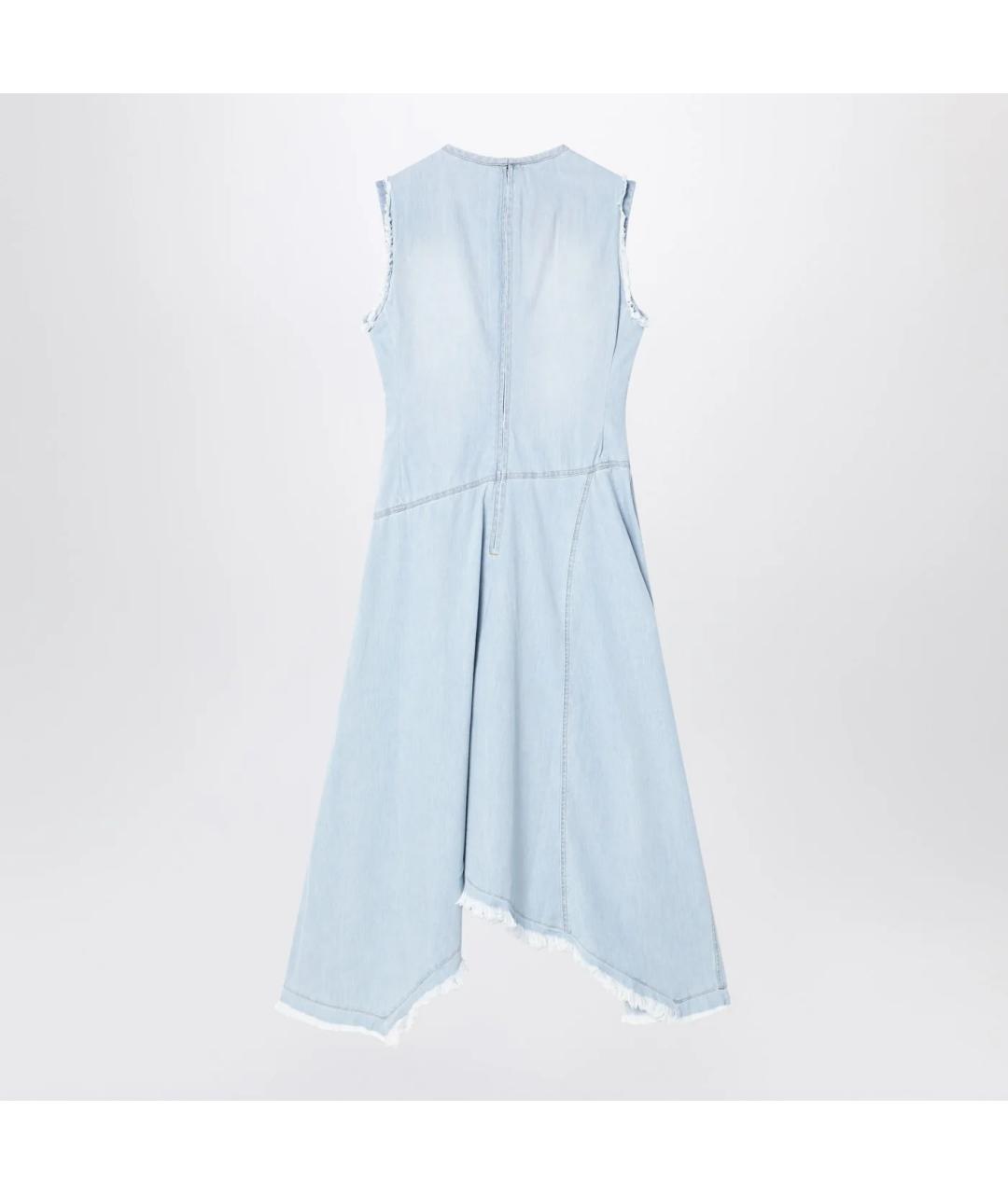 ACNE STUDIOS Голубое хлопковое повседневное платье, фото 2
