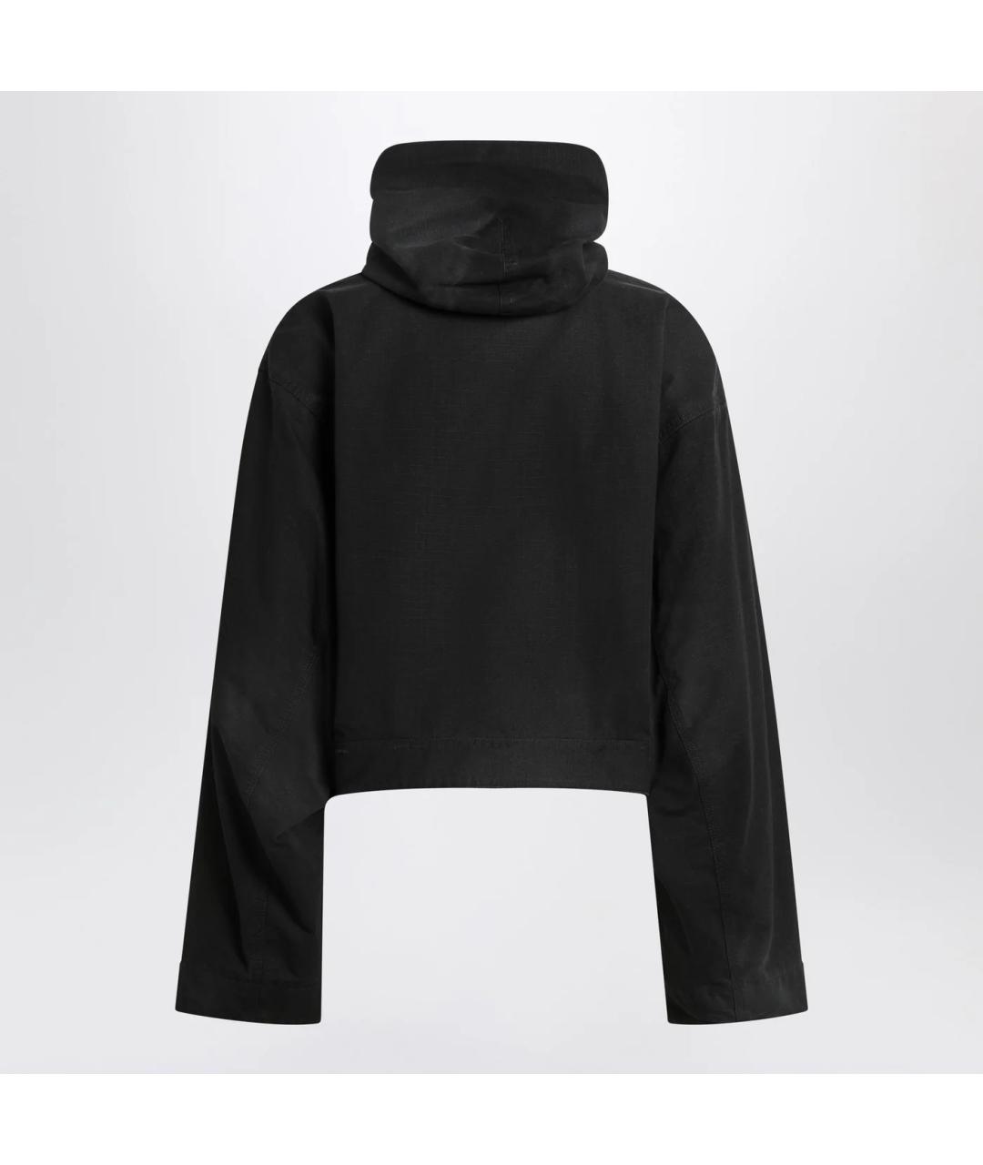 BALENCIAGA Черная хлопковая куртка, фото 2
