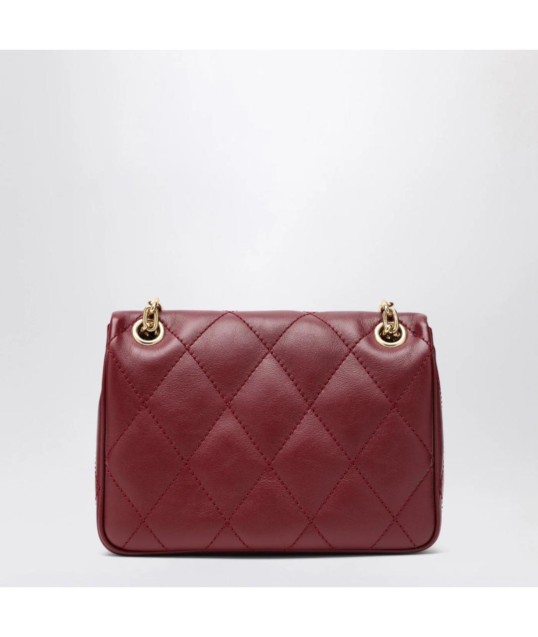 BURBERRY Красная кожаная сумка через плечо, фото 2