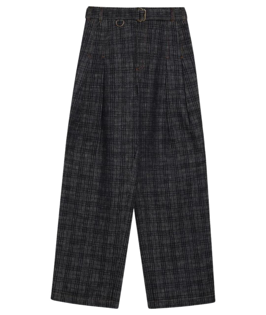 BURBERRY Мульти хлопковые прямые брюки, фото 1