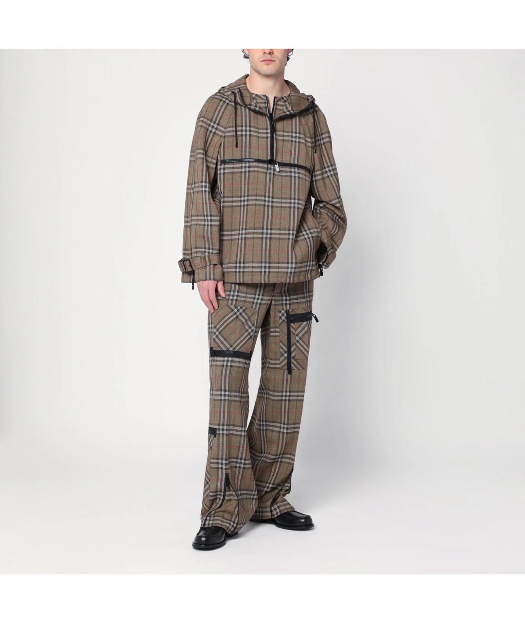 BURBERRY Коричневая вискозная куртка, фото 3