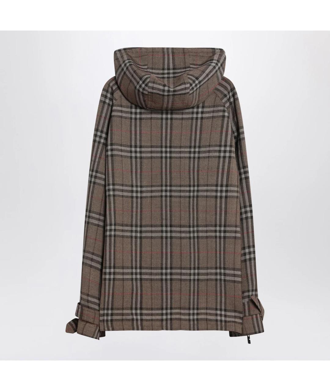 BURBERRY Коричневая вискозная куртка, фото 2