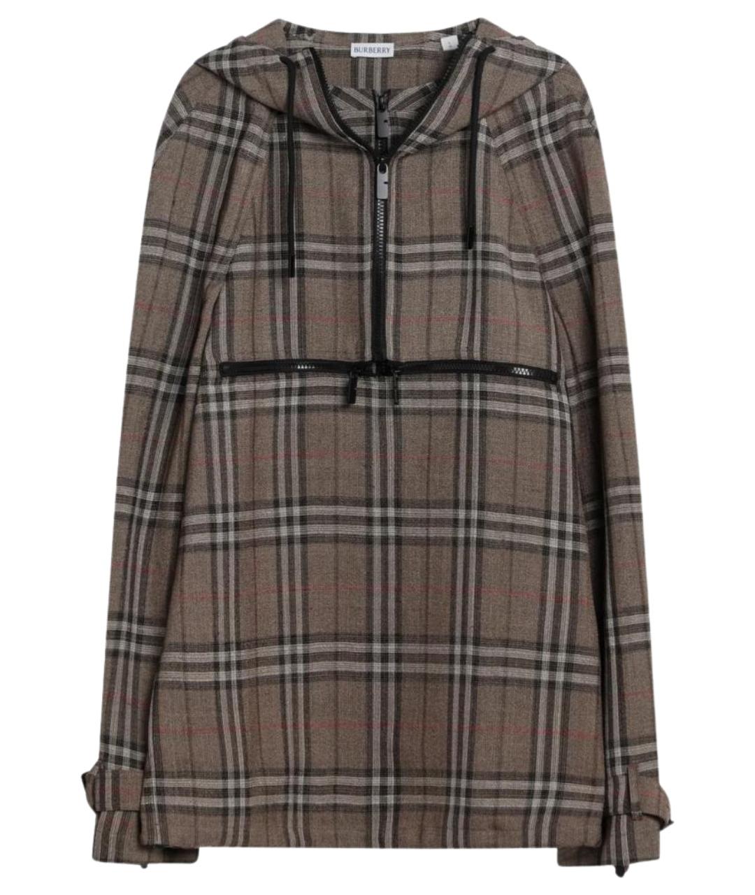 BURBERRY Коричневая вискозная куртка, фото 1