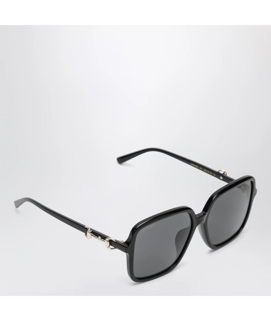 GUCCI Черные пластиковые солнцезащитные очки, фото 2