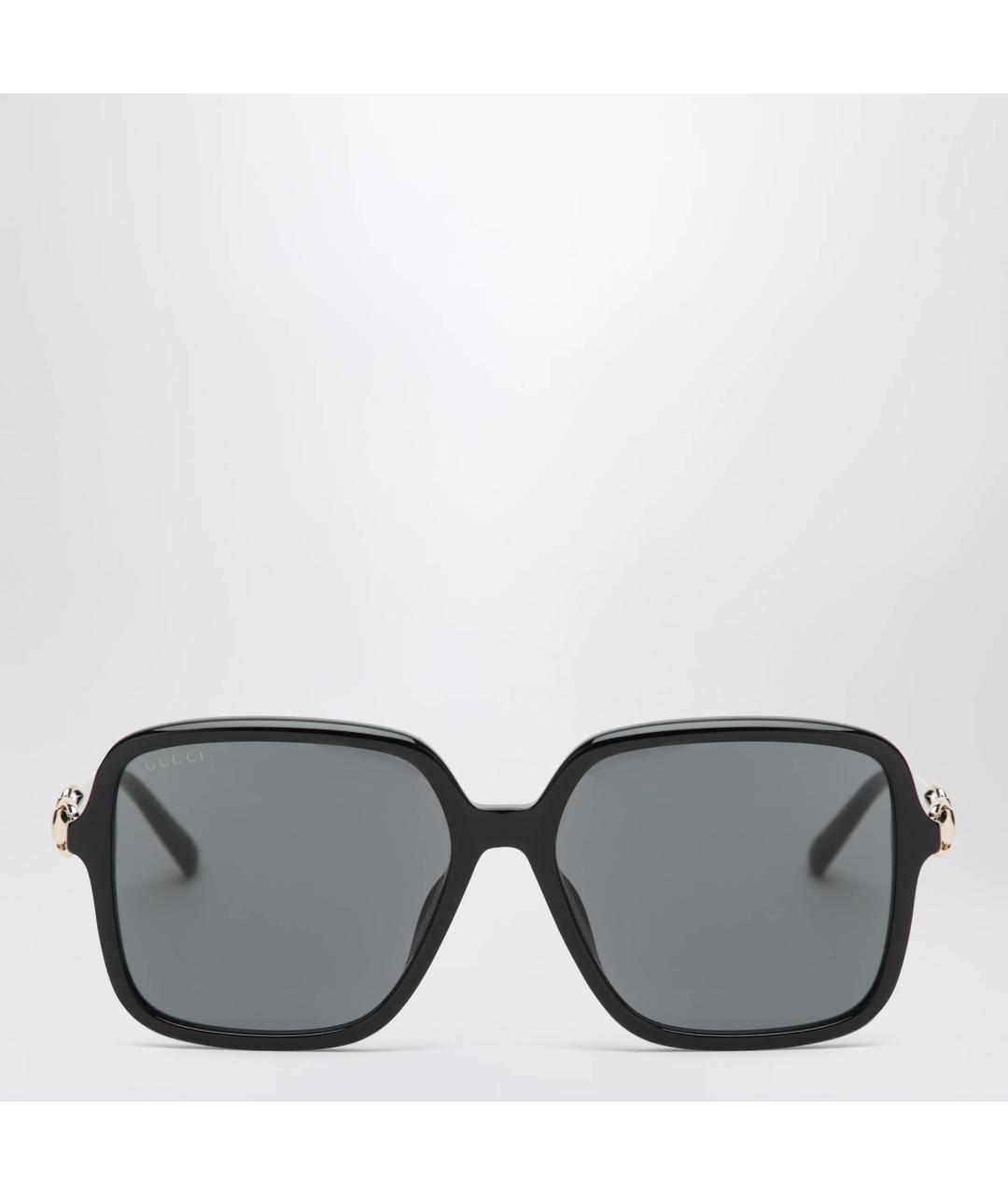 GUCCI Черные пластиковые солнцезащитные очки, фото 3