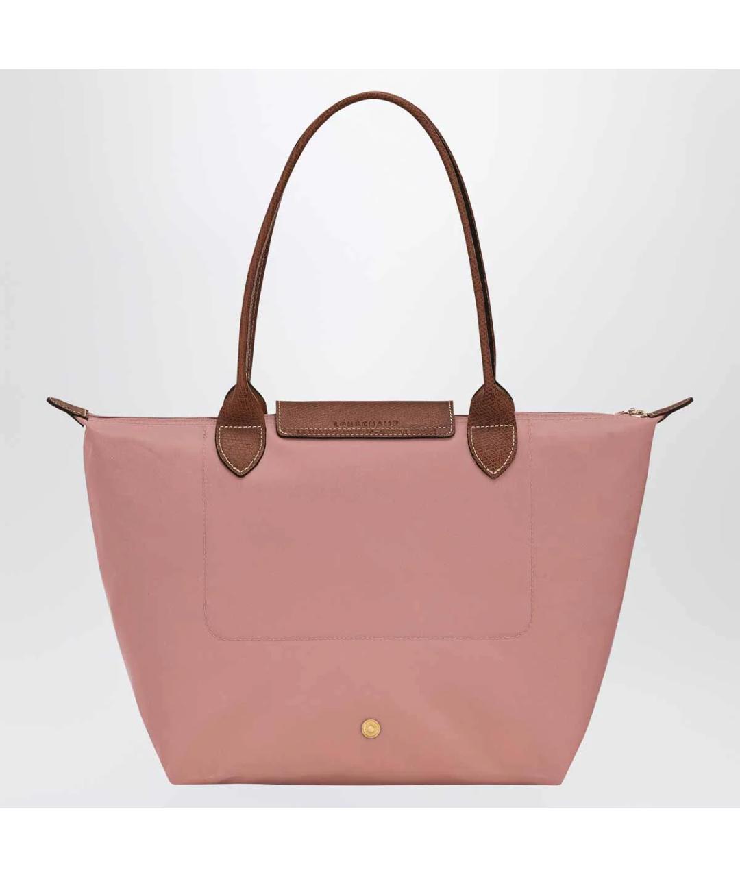 LONGCHAMP Розовая тканевая сумка тоут, фото 2