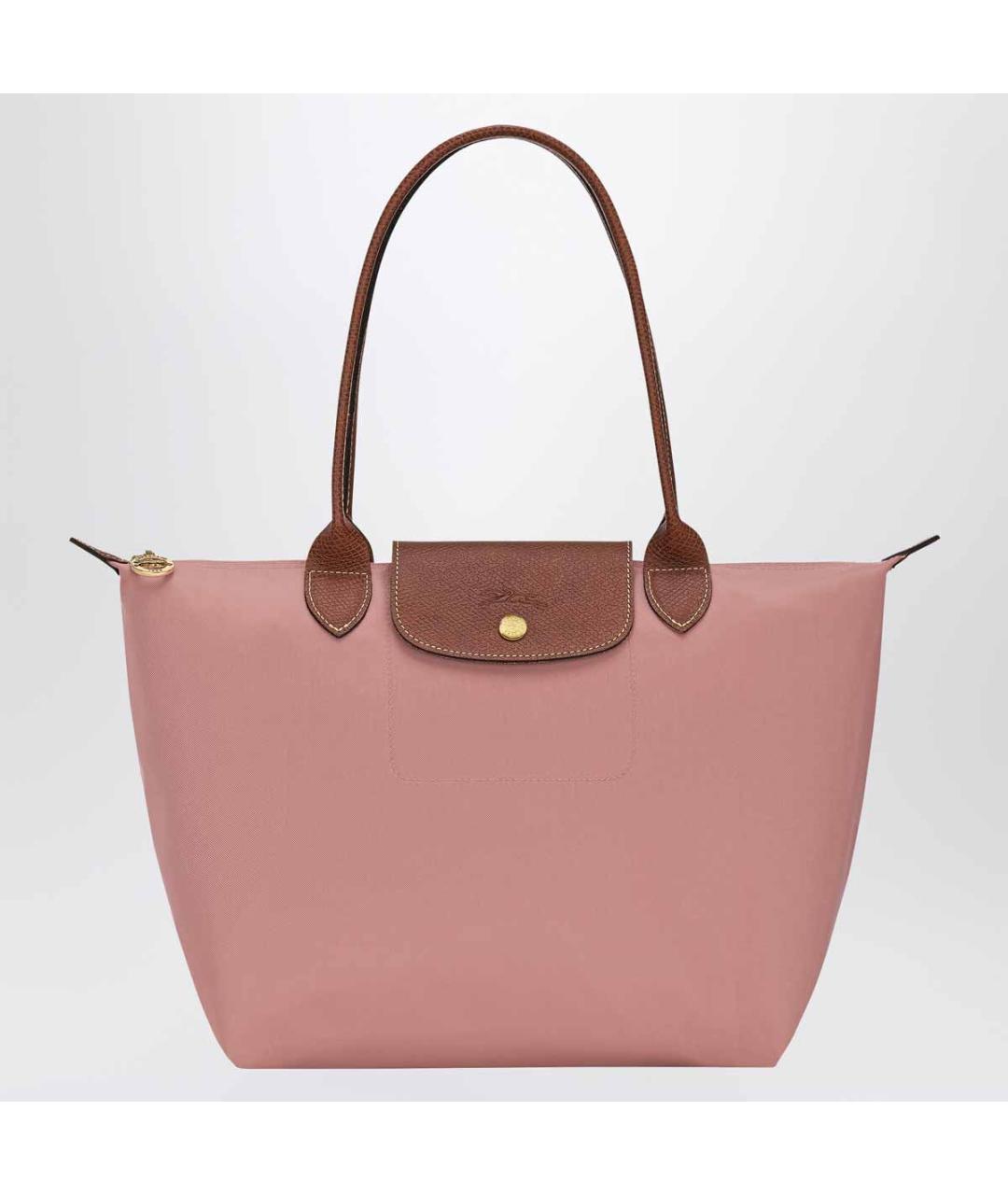 LONGCHAMP Розовая тканевая сумка тоут, фото 3