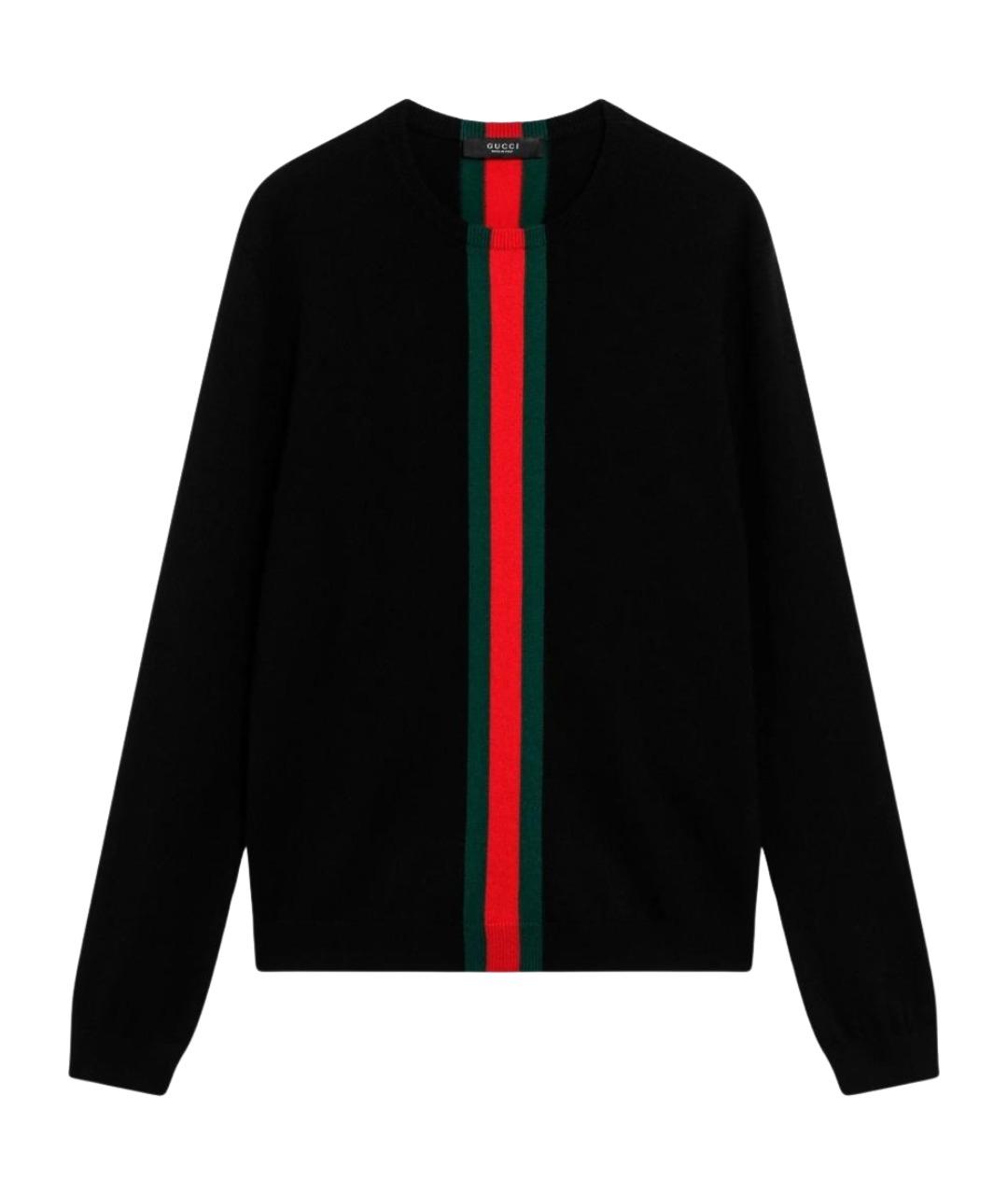 GUCCI Черный кашемировый джемпер / свитер, фото 1