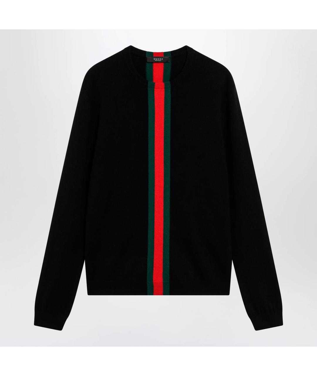 GUCCI Черный кашемировый джемпер / свитер, фото 3