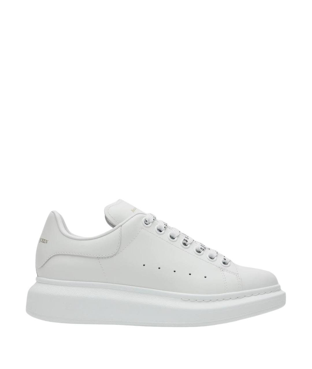 ALEXANDER MCQUEEN Белые кожаные кроссовки, фото 1