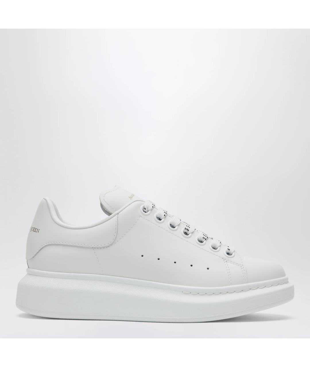 ALEXANDER MCQUEEN Белые кожаные кроссовки, фото 3