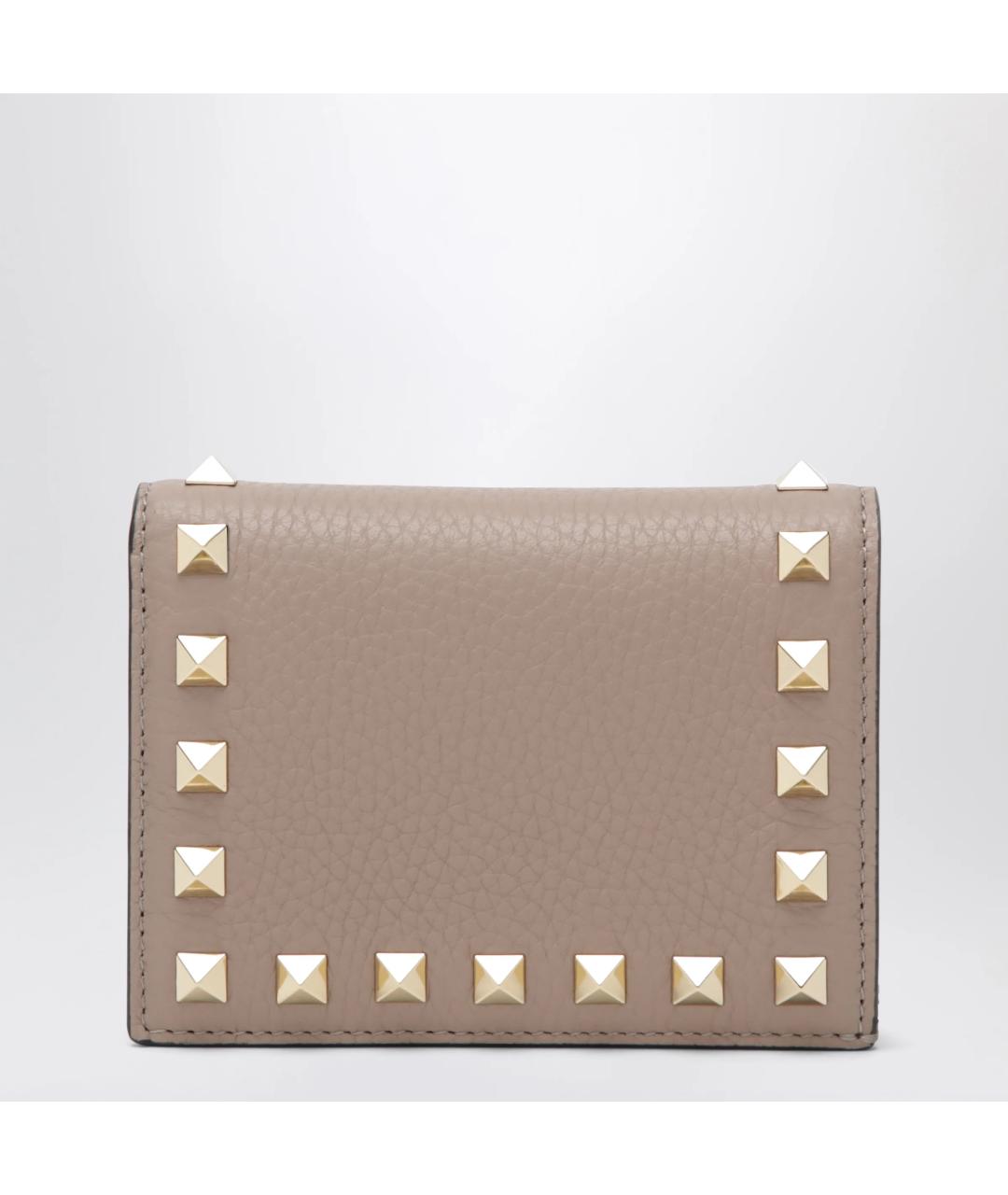 VALENTINO Розовый кожаный кошелек, фото 2