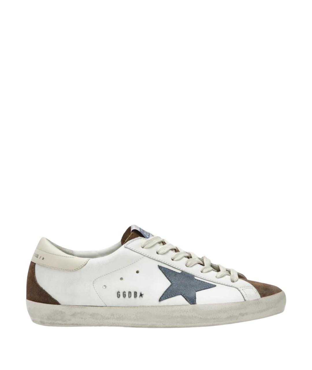 GOLDEN GOOSE Белые кожаные туфли, фото 1