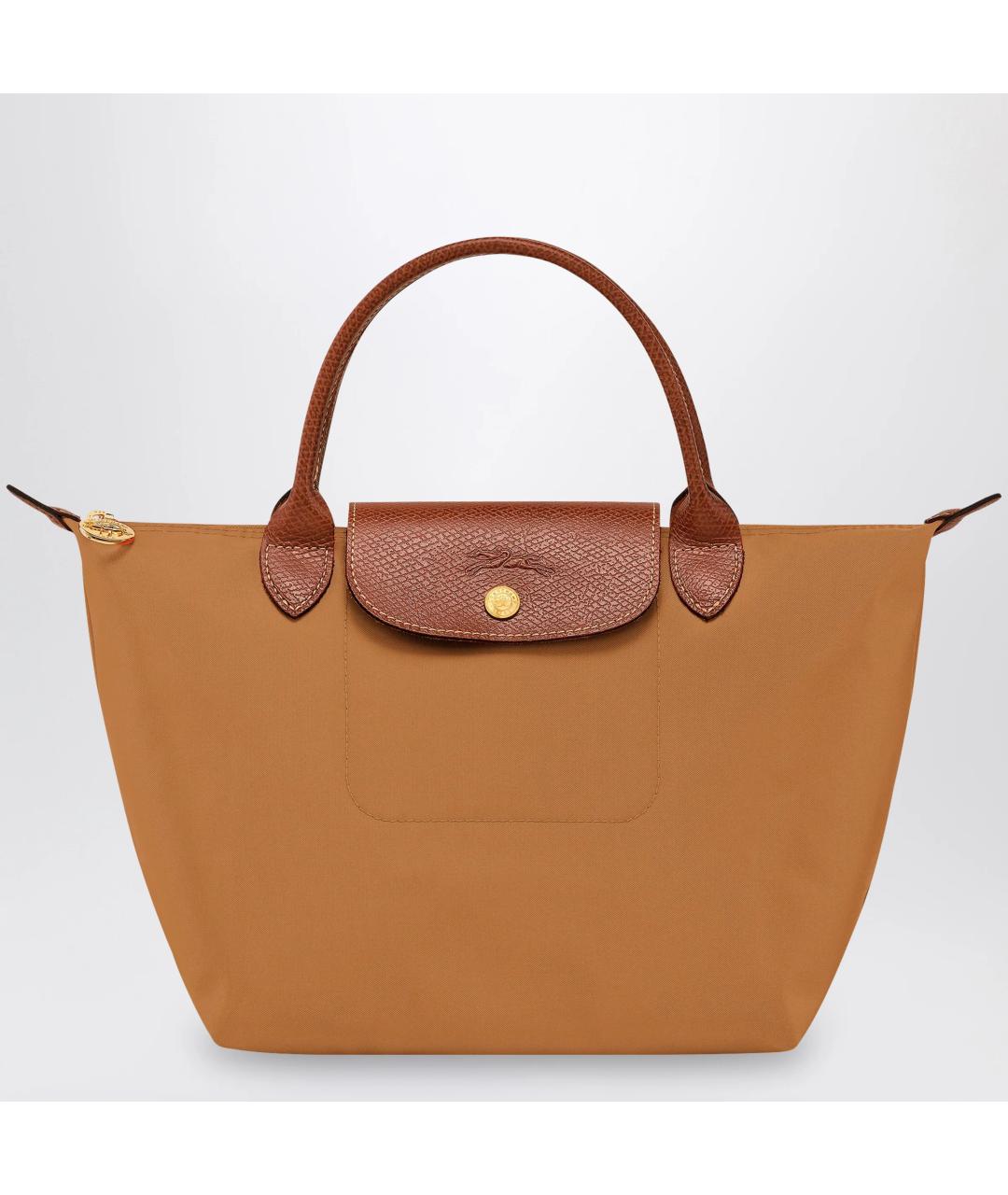 LONGCHAMP Бежевая тканевая сумка тоут, фото 3