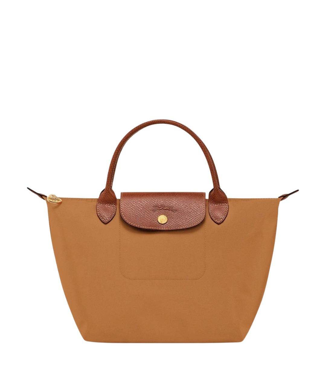 LONGCHAMP Бежевая тканевая сумка тоут, фото 1
