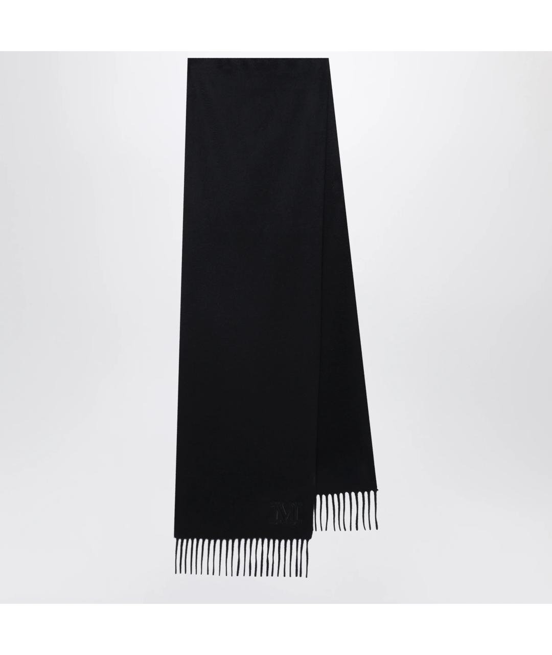 MAX MARA Черный кашемировый шарф, фото 3