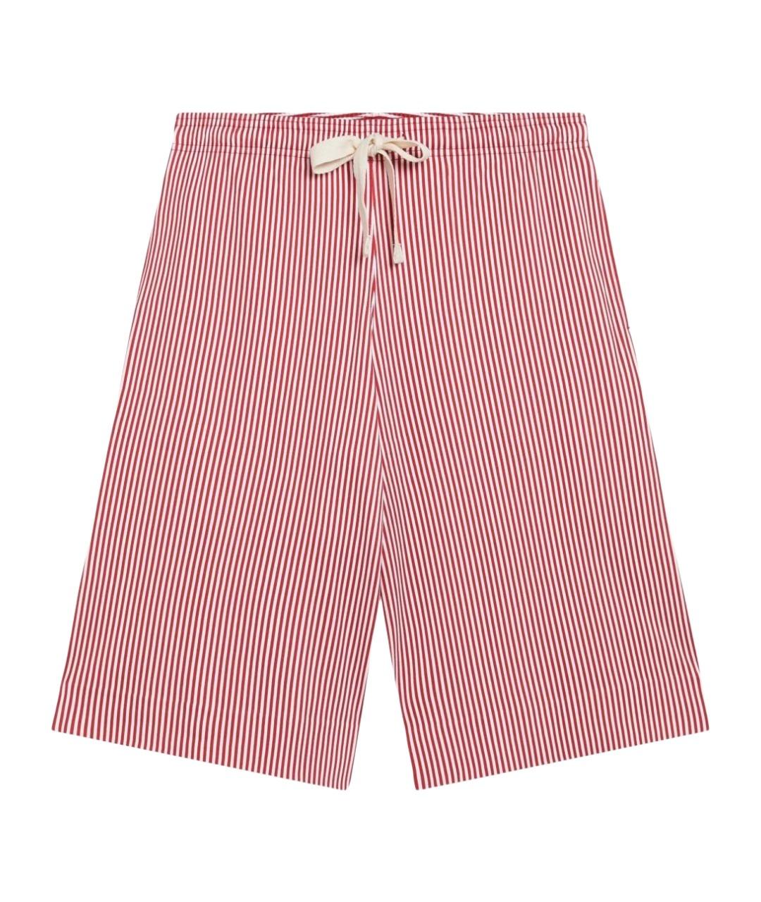JACQUEMUS Красные хлопковые шорты, фото 1