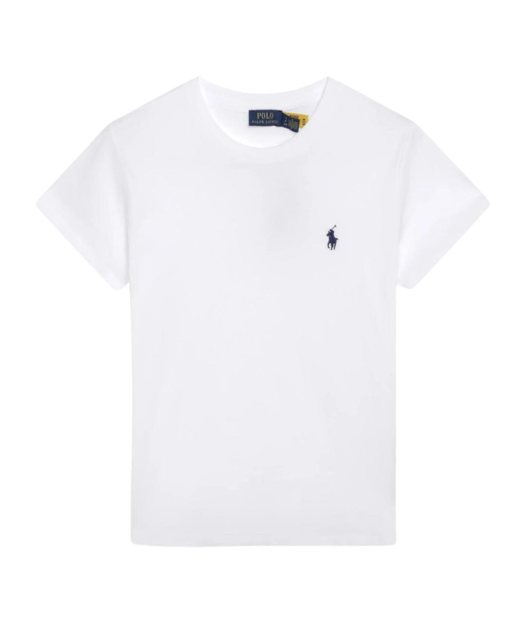 POLO RALPH LAUREN Белая хлопковая футболка, фото 1