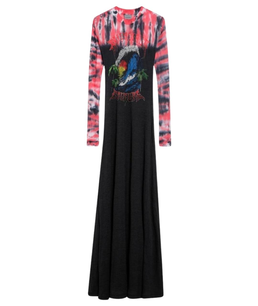 BALENCIAGA Черное хлопковое повседневное платье, фото 1