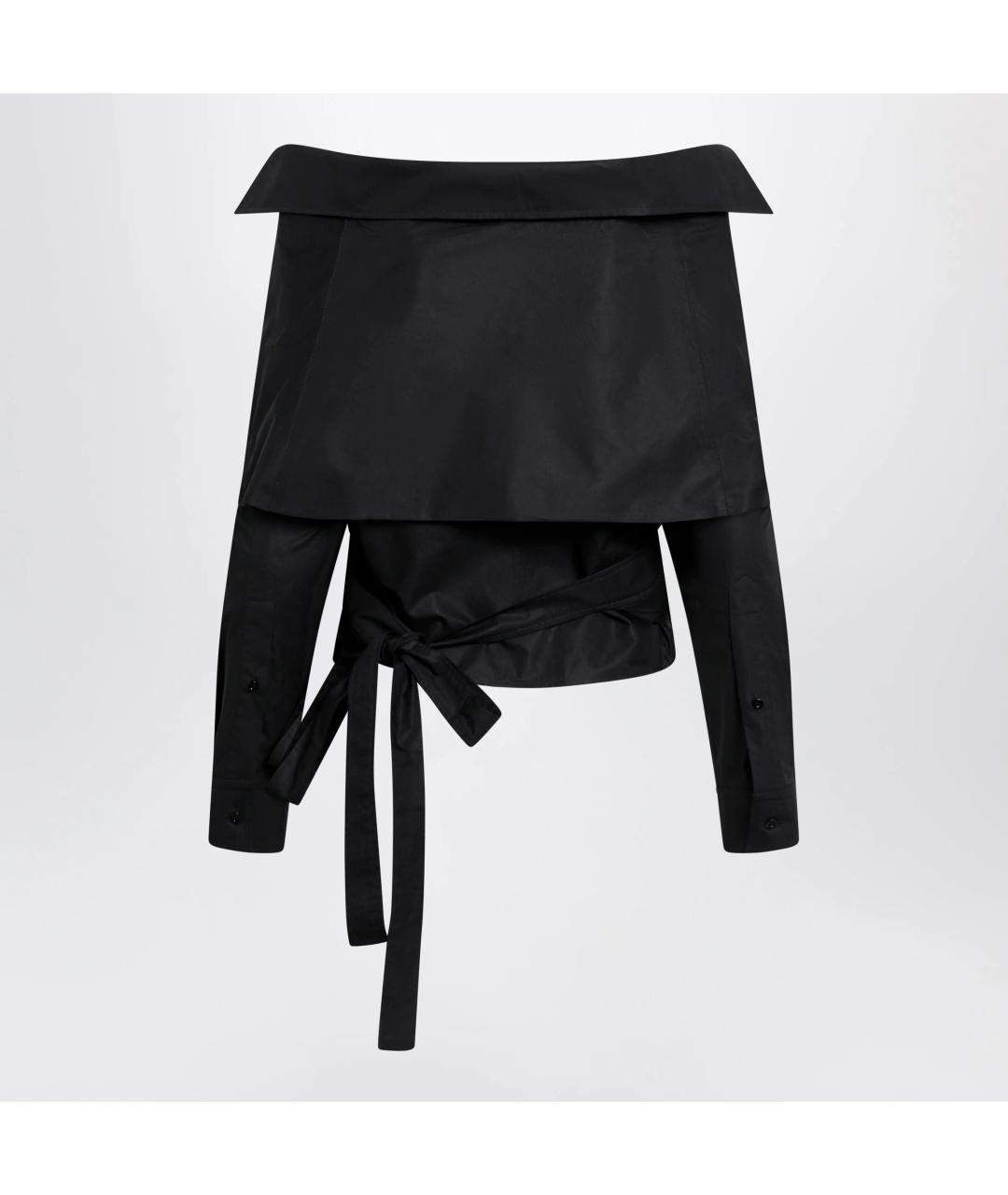 BALENCIAGA Черная хлопковая рубашка, фото 2