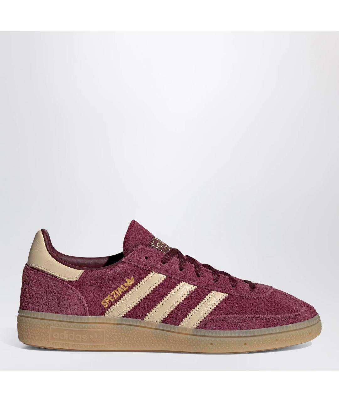 ADIDAS Бордовые замшевые низкие кроссовки / кеды, фото 3