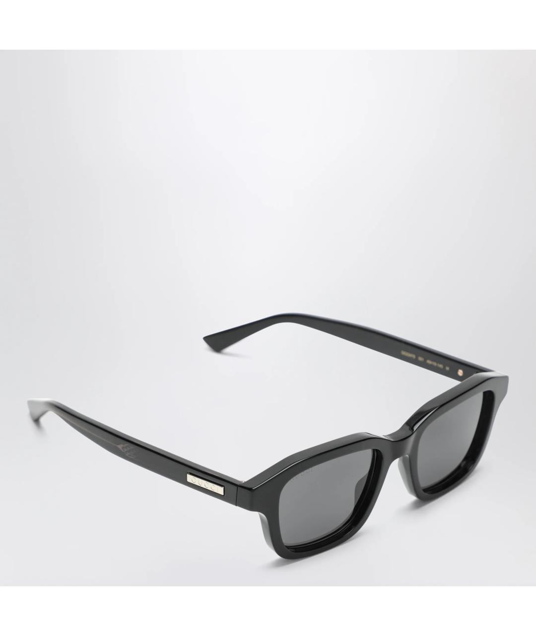 GUCCI Черные пластиковые солнцезащитные очки, фото 2