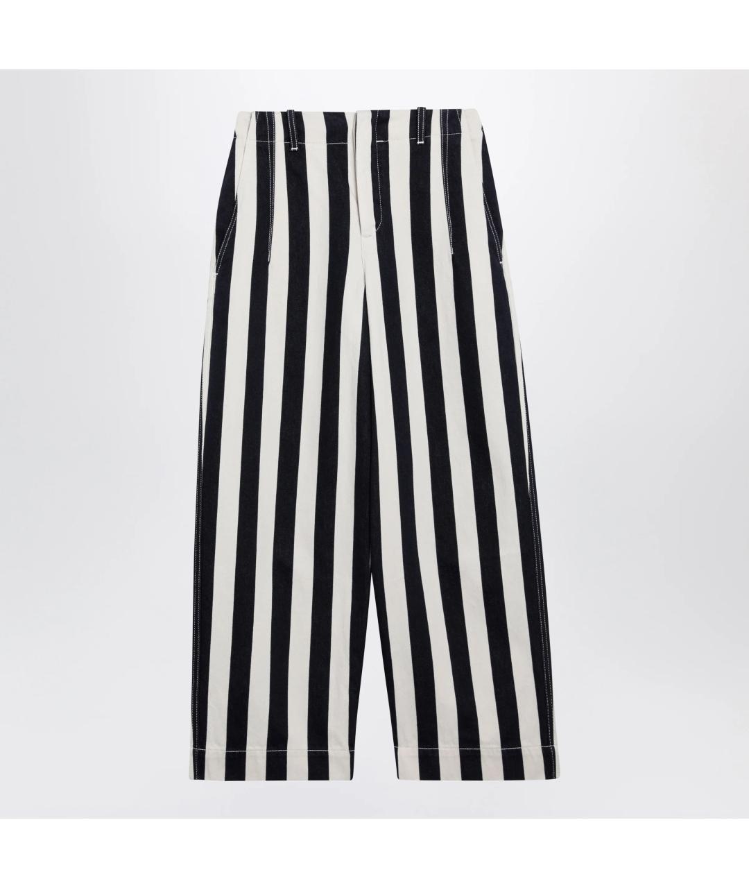 JACQUEMUS Мульти хлопковые прямые брюки, фото 3