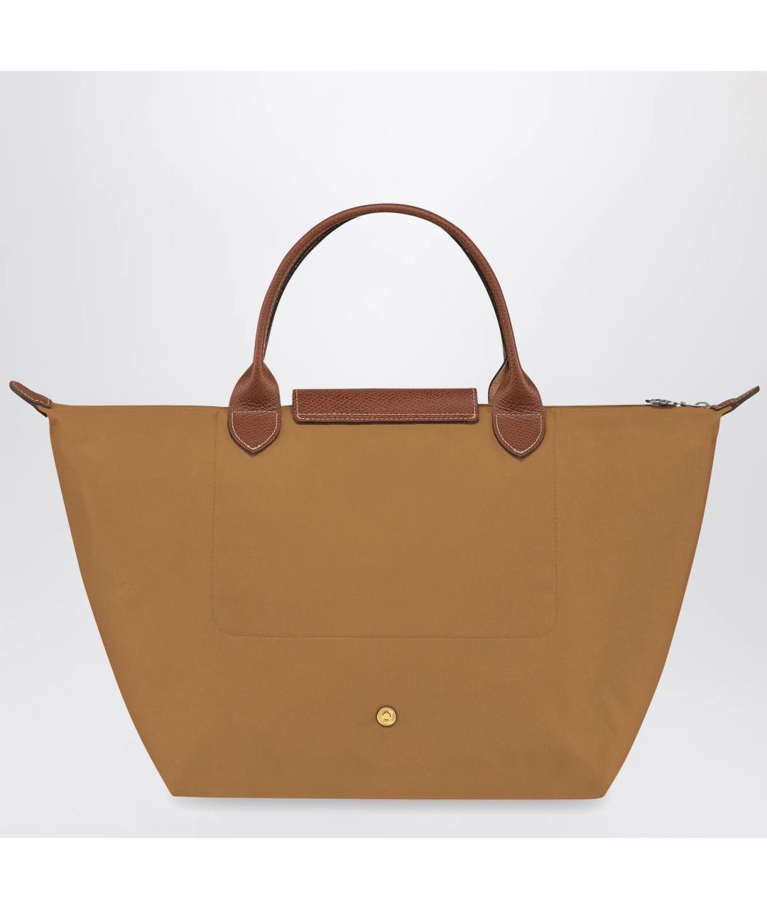 LONGCHAMP Бежевая тканевая сумка тоут, фото 2