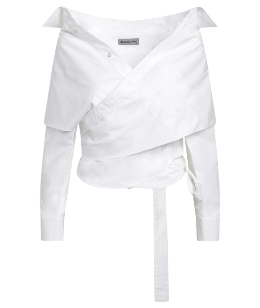 BALENCIAGA Белая хлопковая рубашка, фото 1