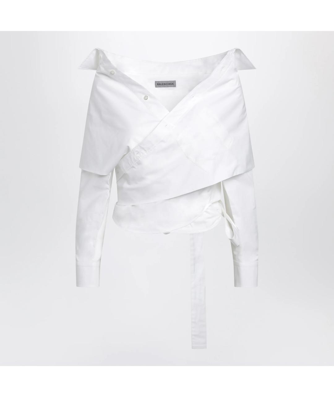 BALENCIAGA Белая хлопковая рубашка, фото 3