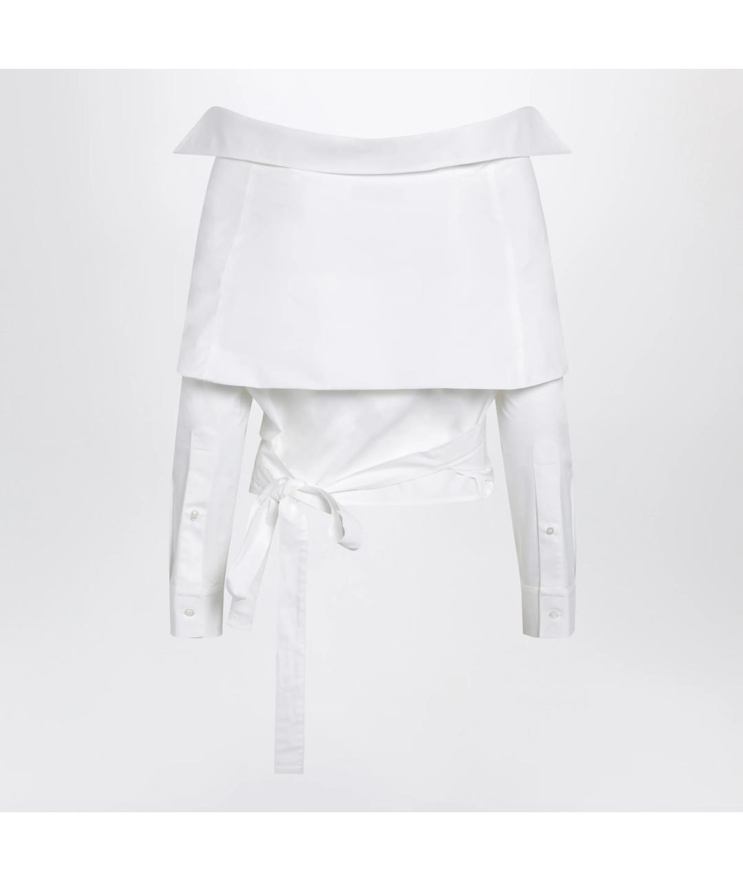 BALENCIAGA Белая хлопковая рубашка, фото 2