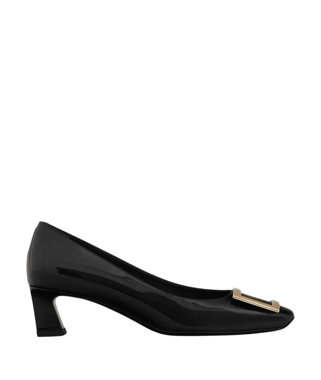 ROGER VIVIER Черные туфли из лакированной кожи, фото 1