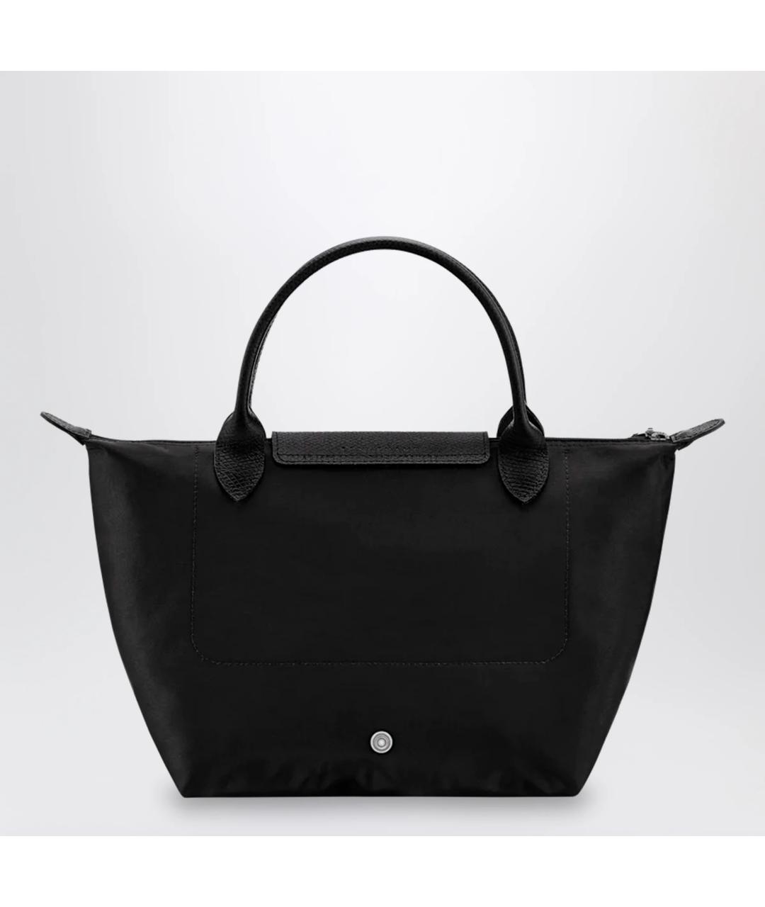 LONGCHAMP Черная тканевая сумка тоут, фото 2