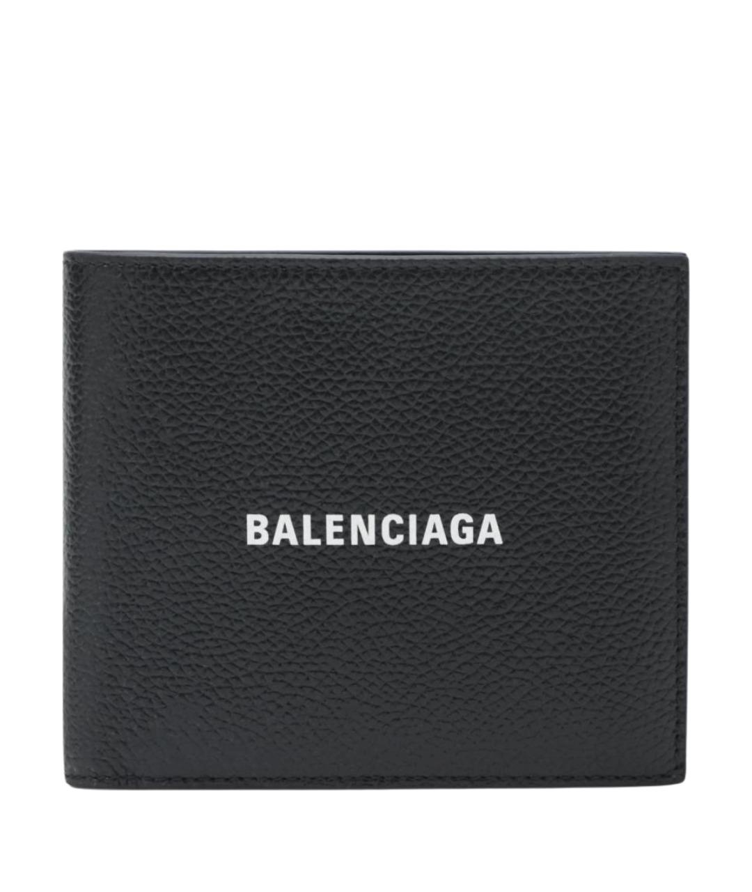 BALENCIAGA Черный кожаный кошелек, фото 1