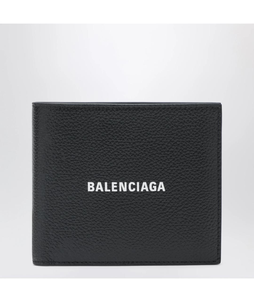 BALENCIAGA Черный кожаный кошелек, фото 3