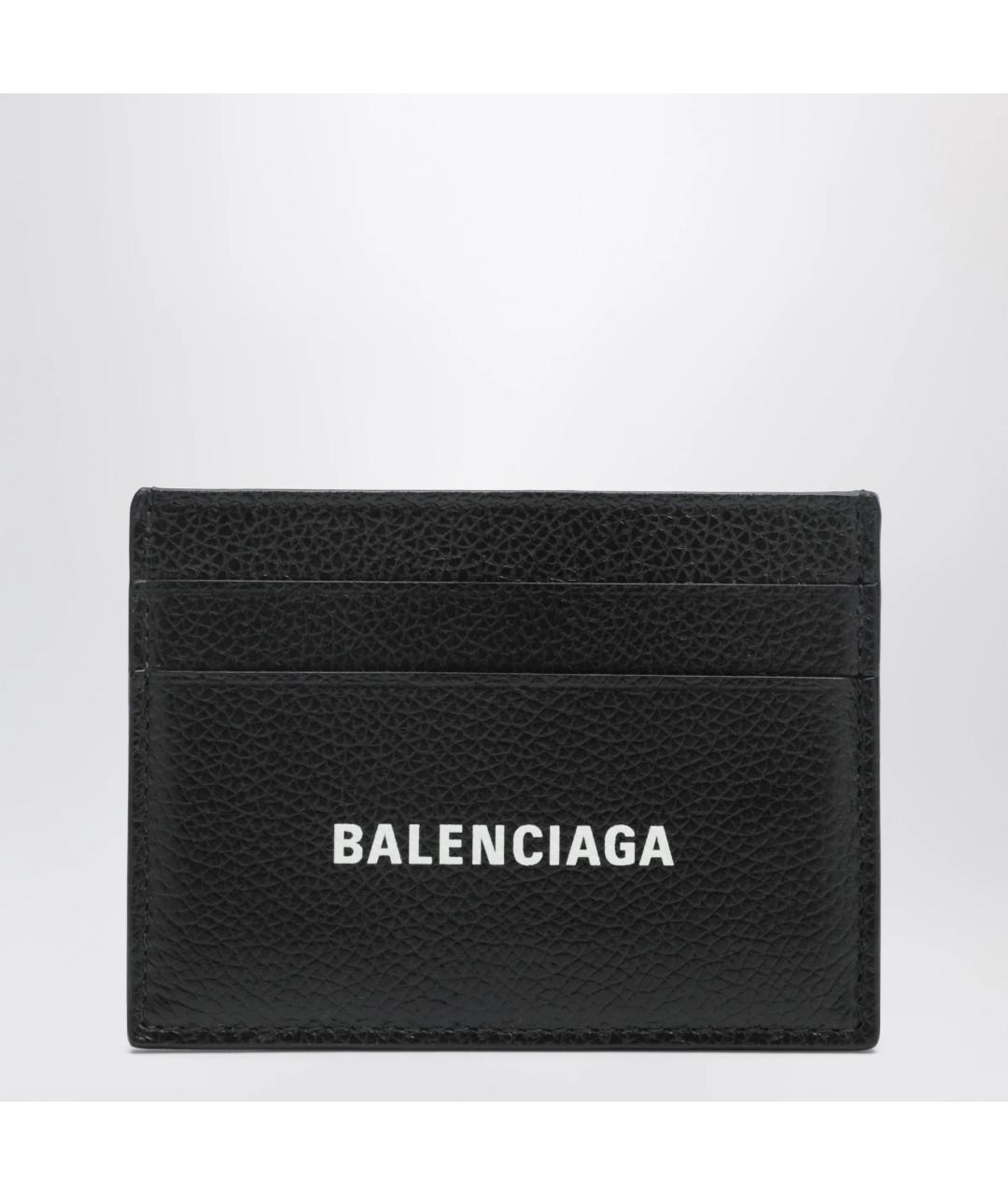 BALENCIAGA Черный кожаный кардхолдер, фото 3