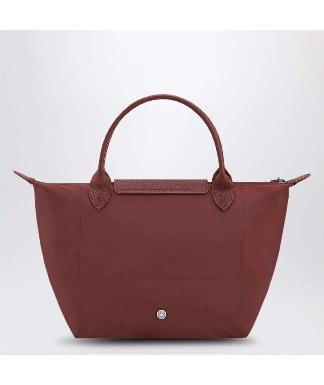 LONGCHAMP Бордовая тканевая сумка тоут, фото 2