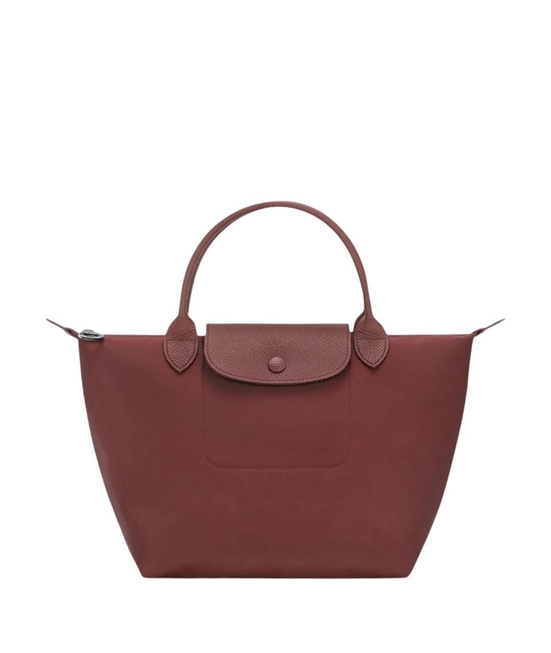 LONGCHAMP Бордовая тканевая сумка тоут, фото 1