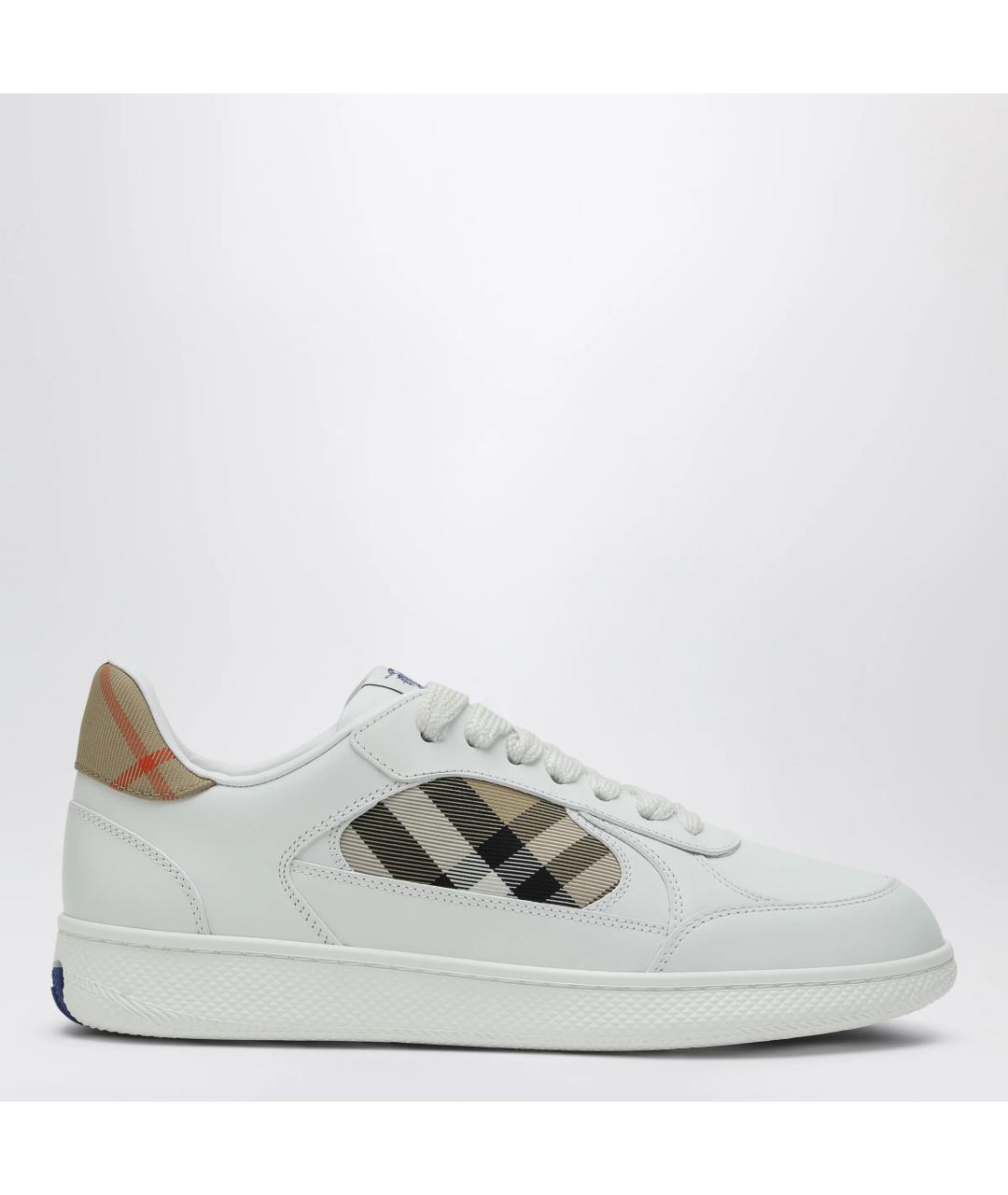 BURBERRY Белые кожаные кеды, фото 3