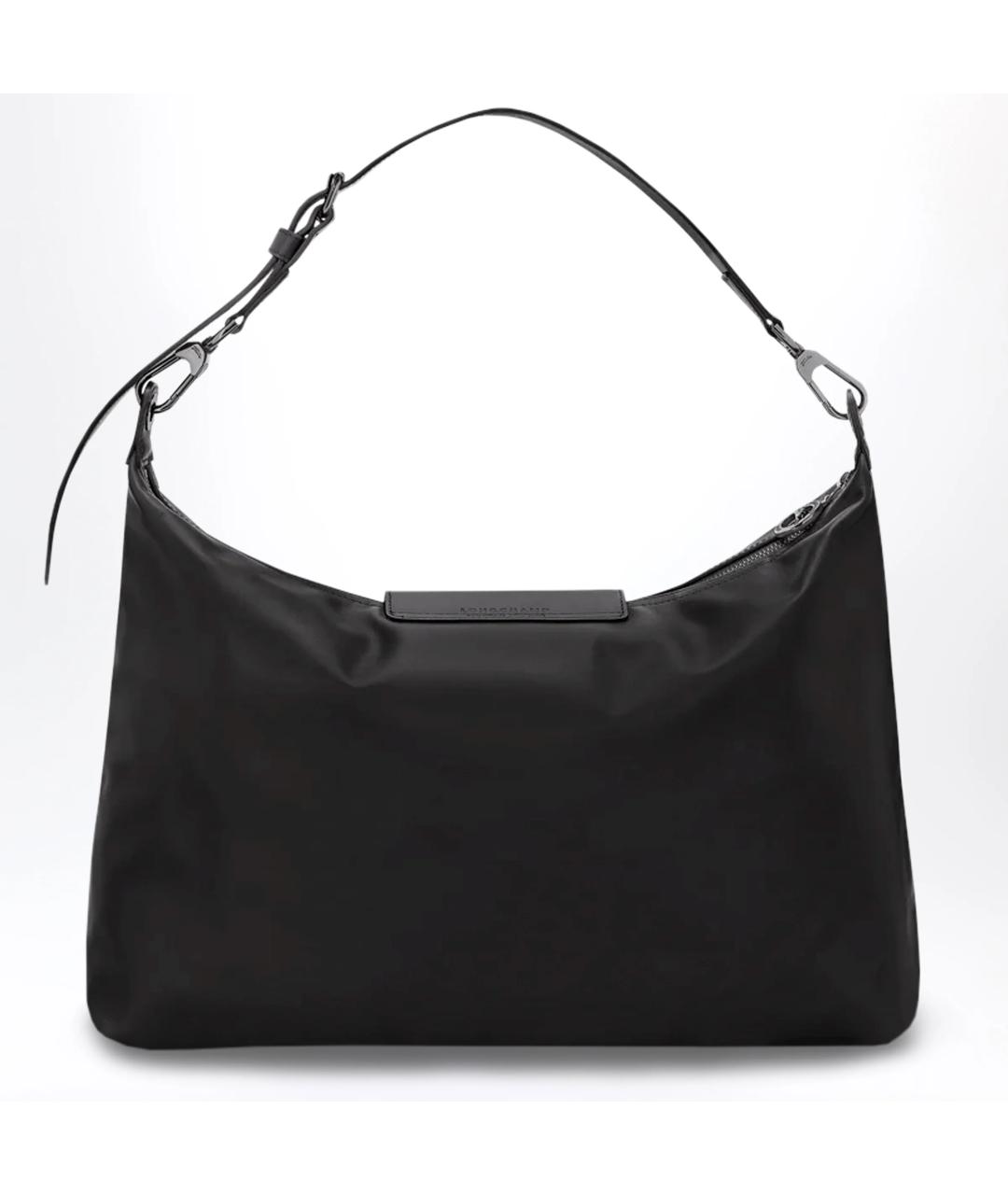 LONGCHAMP Черная кожаная сумка через плечо, фото 2