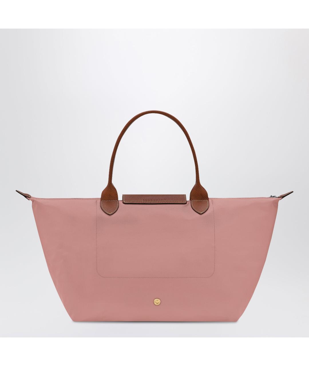LONGCHAMP Розовая тканевая сумка тоут, фото 2