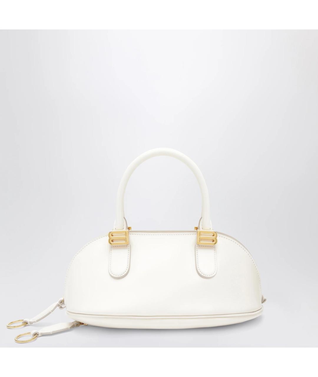 BALENCIAGA Бежевая кожаная сумка тоут, фото 3