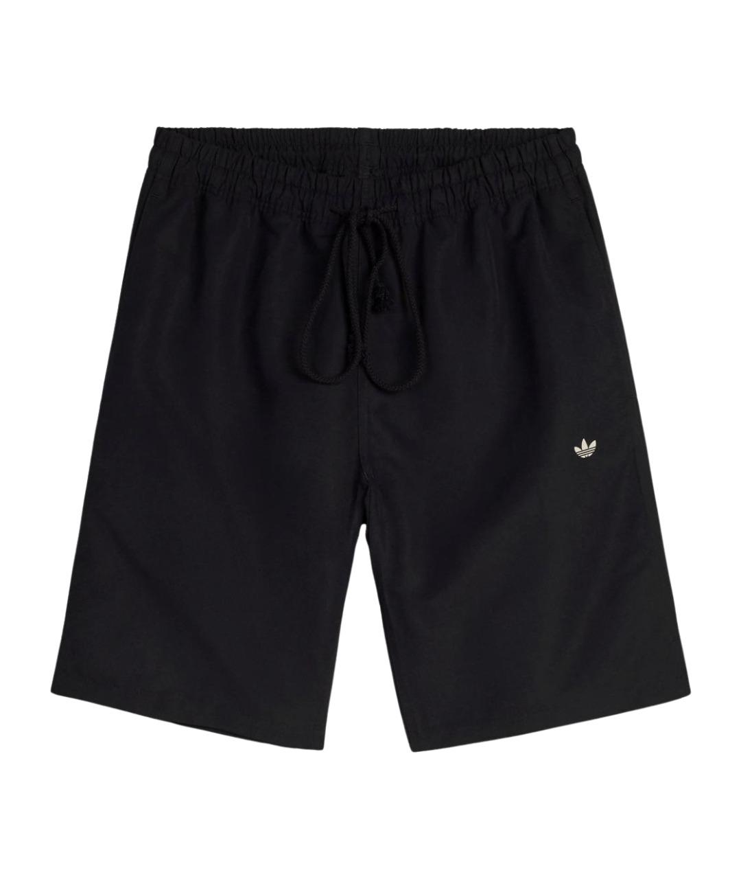 ADIDAS Черные полиэстеровые шорты, фото 1